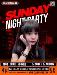 after night party, Volante (Carta US) template