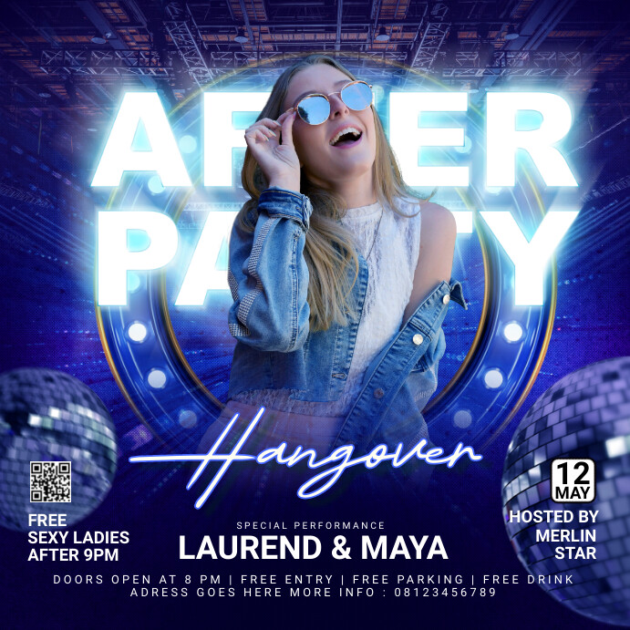 Copy of After Party Instagram Post Post Template | PosterMyWall