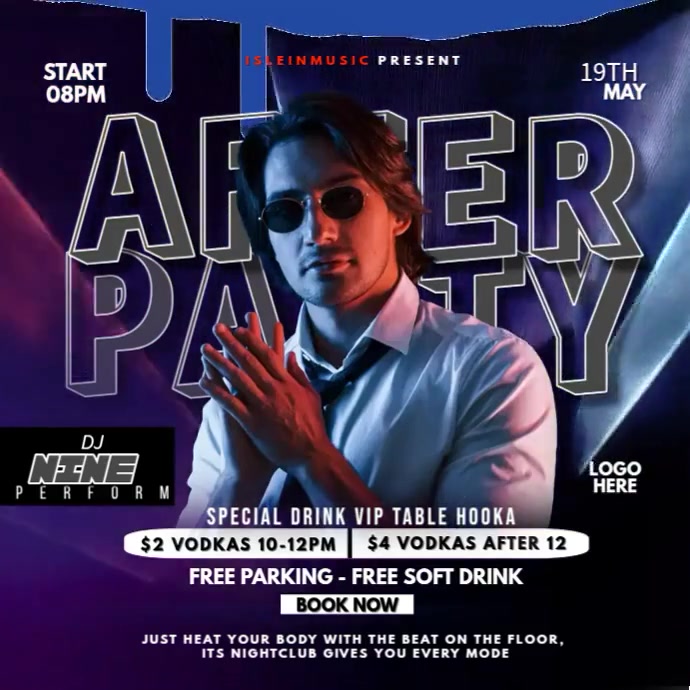 Advert Day Rave After Party Night Event ads Template | PosterMyWall