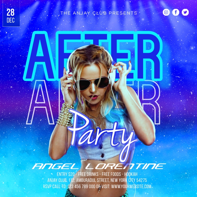 After Party Template Iphosti le-Instagram