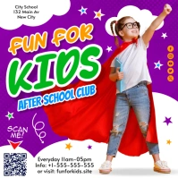 After School Activities Banner Instagram Post template