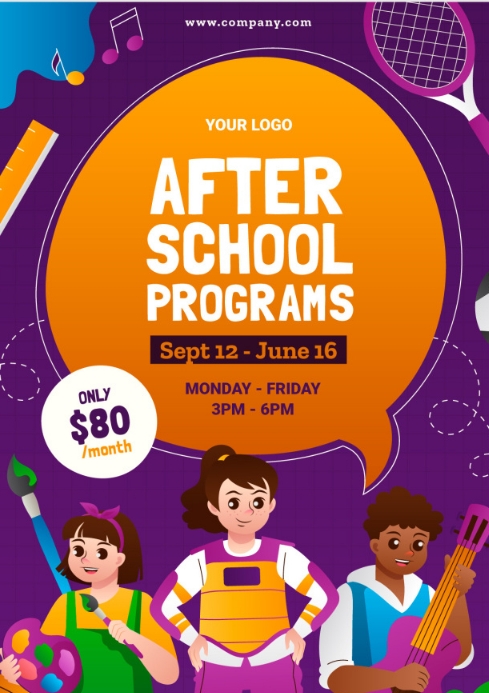 AFTER SCHOOL Template | PosterMyWall