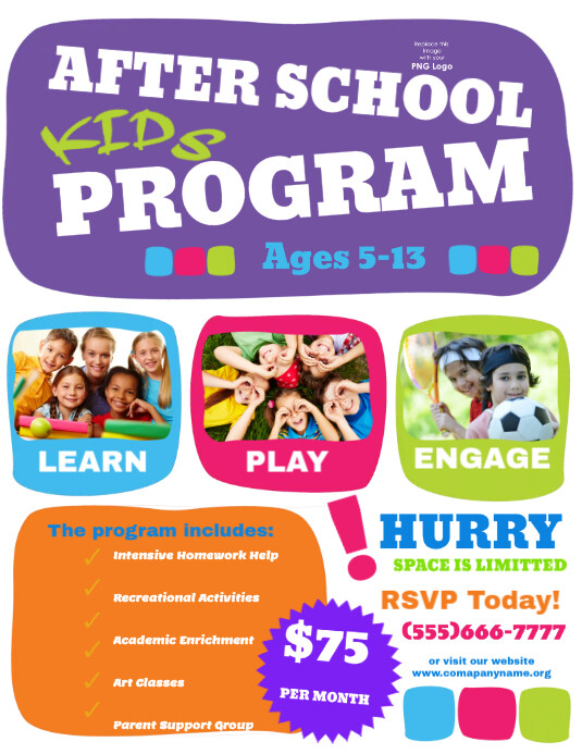 After School Kids Program Template PosterMyWall after-school-kids-program-template-postermywall
