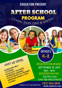 After school poster Template | PosterMyWall