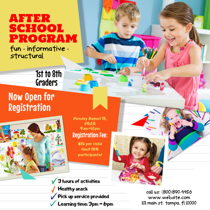 Copy of After School Program Ad | PosterMyWall