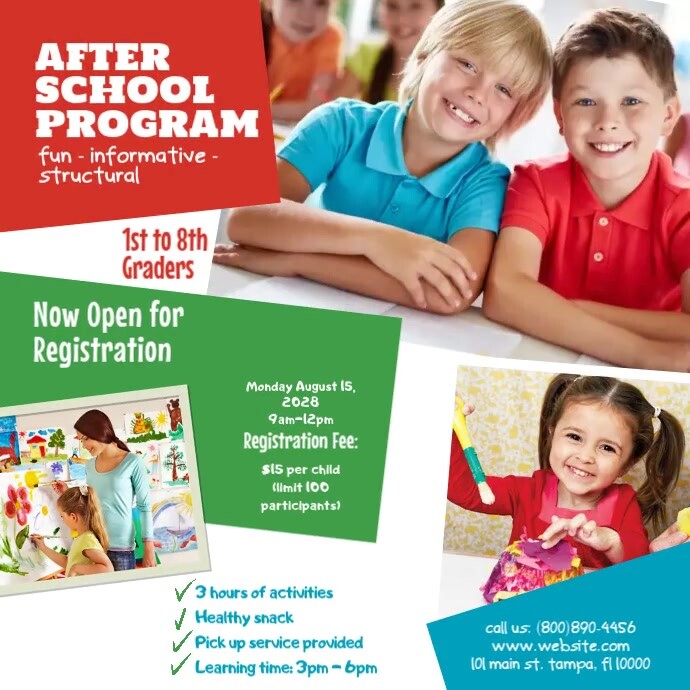 Copy of After School Program Ad | PosterMyWall