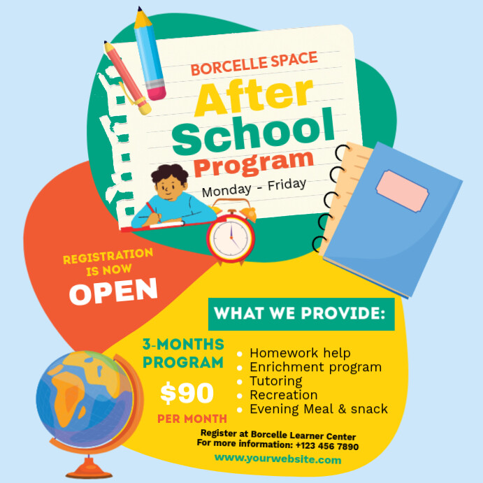 After school Program Ad Template | PosterMyWall