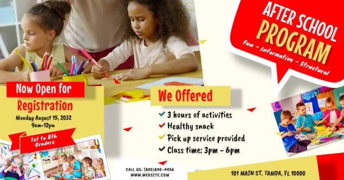 After School Program Ad Template | PosterMyWall