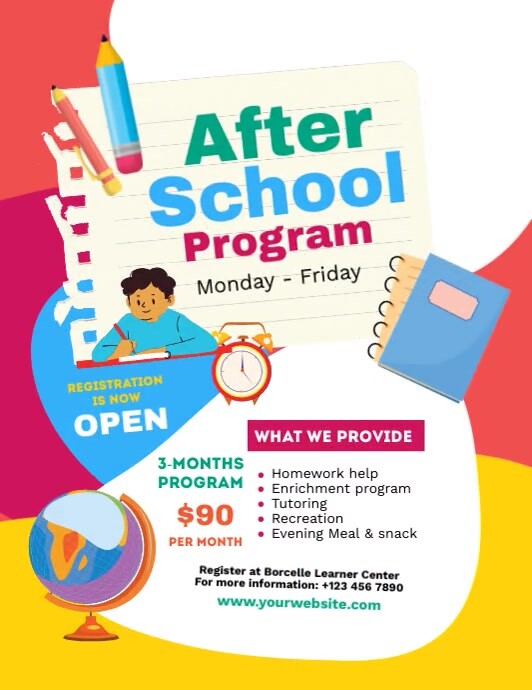 After School Program Ad Template | PosterMyWall