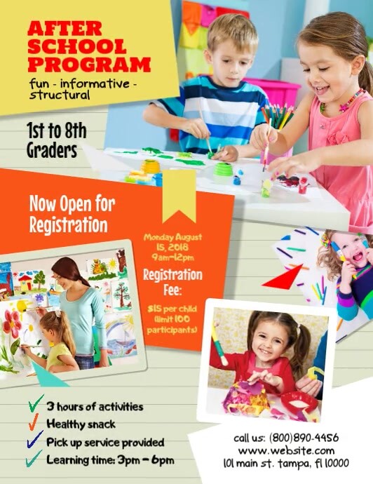 After School Program Ad Template | PosterMyWall
