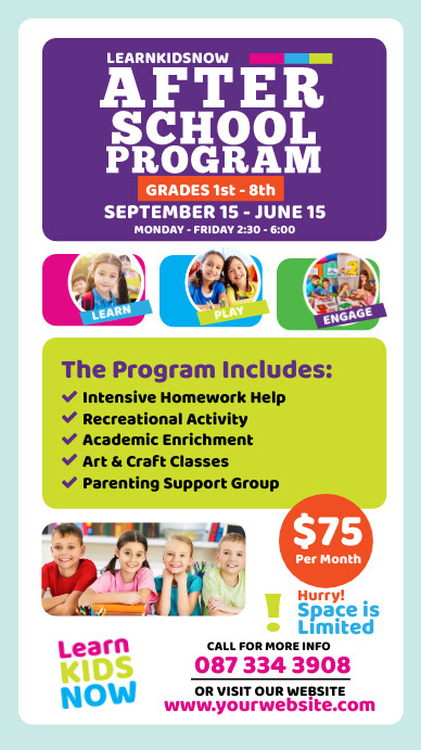 After school Program Ads Template | PosterMyWall