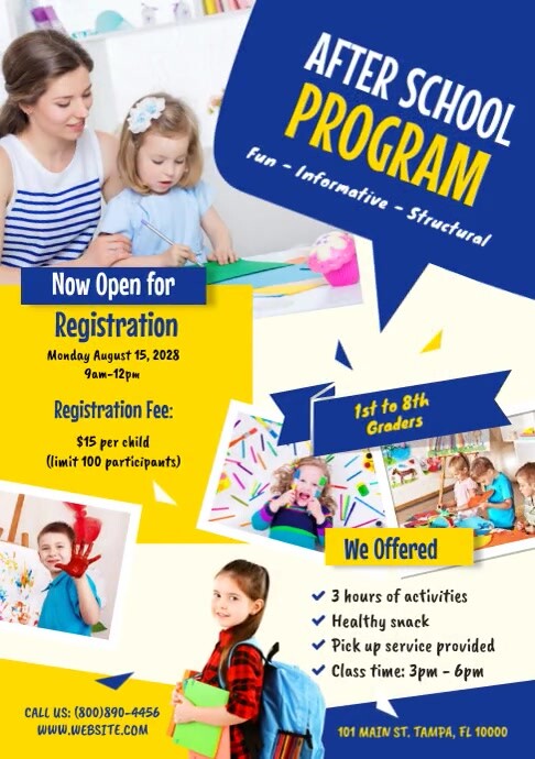 After School Program Template | PosterMyWall