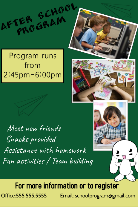 After School Program Template | PosterMyWall