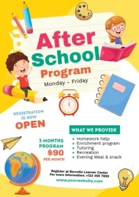 After school Program Design Template A4