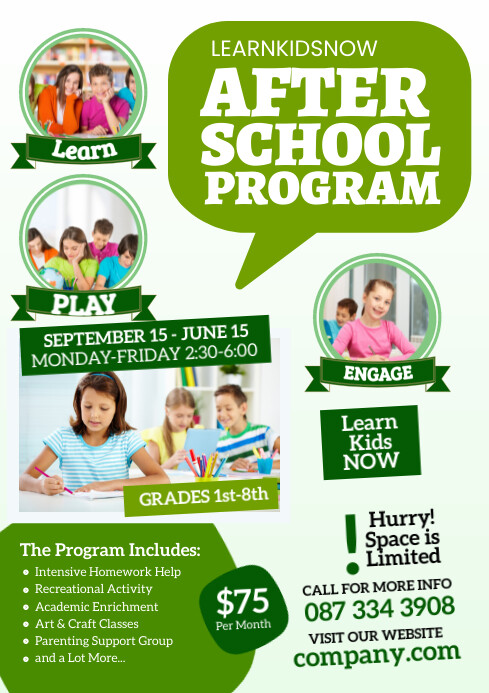 After school program Template | PosterMyWall