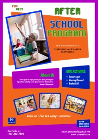 after school program A1 template
