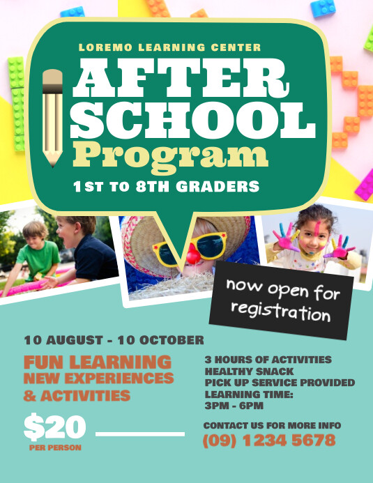 School Program Flyer Sample After School Program Flyer Template | PosterMyWall