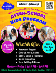 After School Program Flyer template