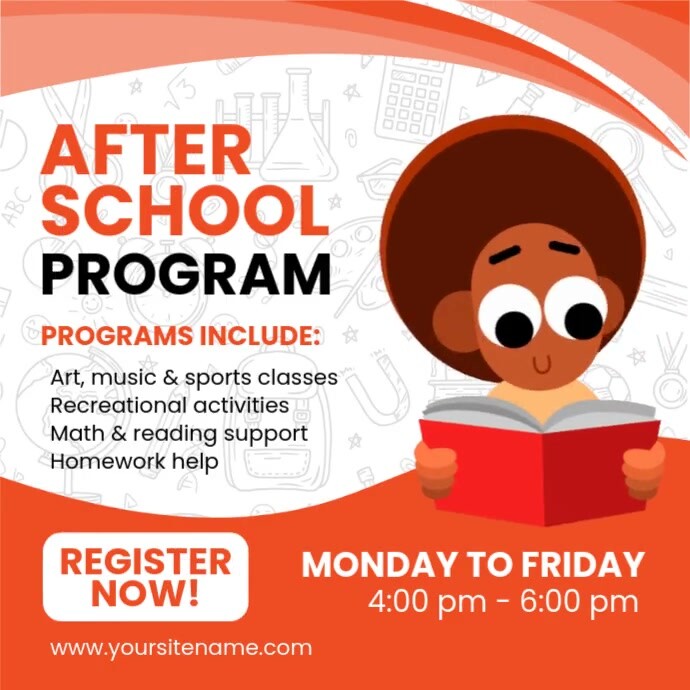 After school program flyer Template | PosterMyWall
