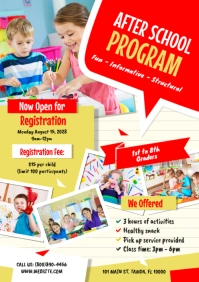 After School Program Flyer A4 template