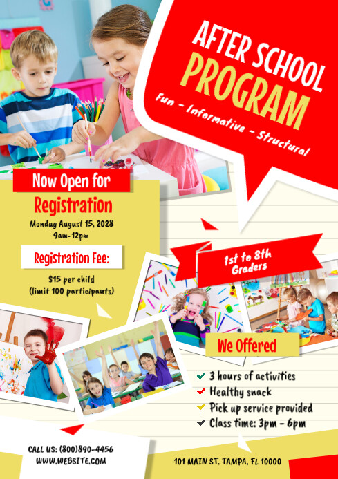 Copy of After School Program Flyer | PosterMyWall