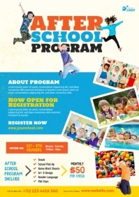 After School Program Flyer A4 template