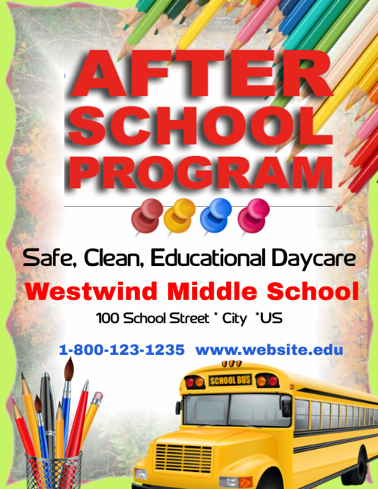 After School Program Template | PosterMyWall