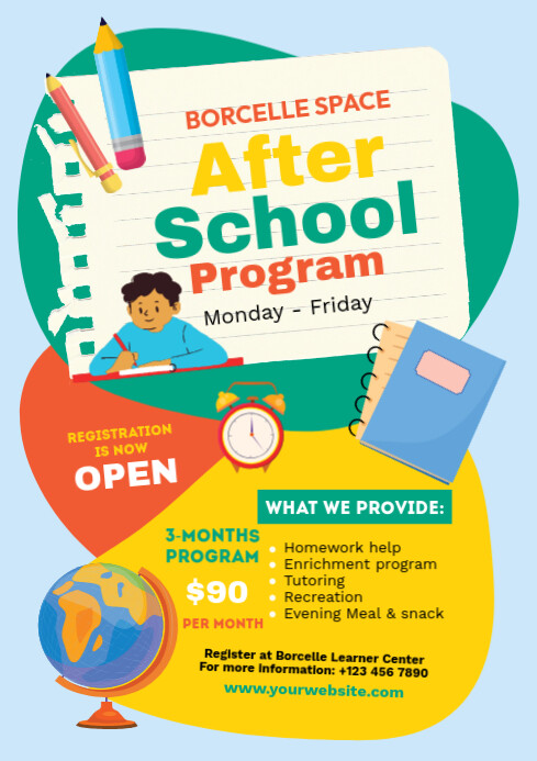 Copy of After school Program Flyer Template | PosterMyWall