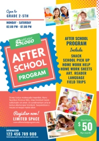 After School Program Flyer Template A4