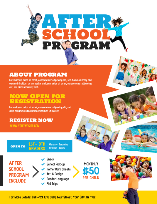 Copy of After School Program Flyer Template | PosterMyWall