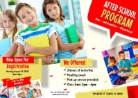After School Program  Postcard Cartolina template