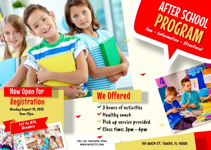 Post Program Poster Copy of After School Program Postcard | PosterMyWall