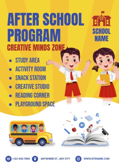 After School Program Poster Template | PosterMyWall