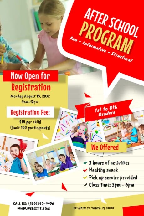 After School Program Poster Template | PosterMyWall