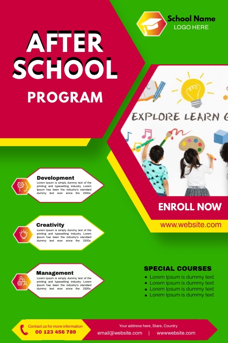 After school program template | PosterMyWall