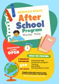 after school program template A4