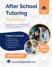 After School Tutoring Flyer Template – All Subjects