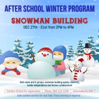 After school winter program Square (1:1) template