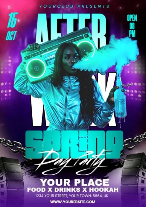 AFTER WORK DAY PARTY Template | PosterMyWall