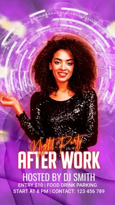 After Work Digitalanzeige (9:16) template