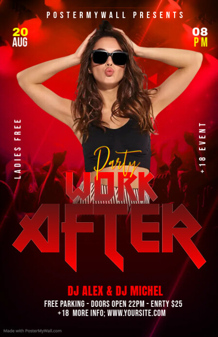 AFTER WORK Template | PosterMyWall