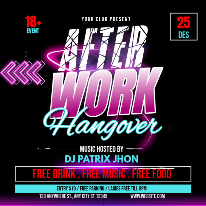 Copy of after work | PosterMyWall