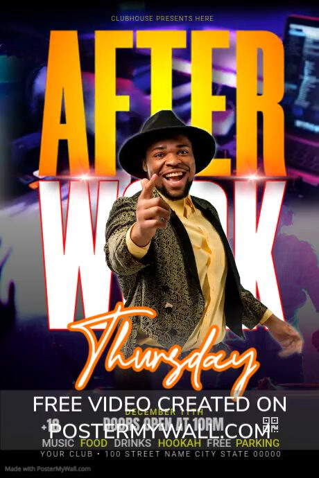 AFTER WORK Template | PosterMyWall
