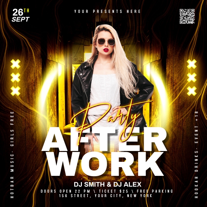 AFTER WORK Template | PosterMyWall