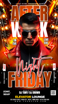 AFTER WORK FRIDAY PARTY Instagram Story template