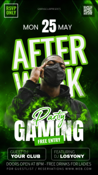After Work Gaming Party Poster Instagram Story template
