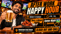 Черный Happy Hour Promotion Isithonjana se-YouTube Template