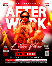 After work latin vibes party Poster/Wallboard template