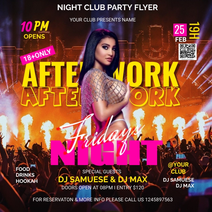 AFTER WORK night Template | PosterMyWall