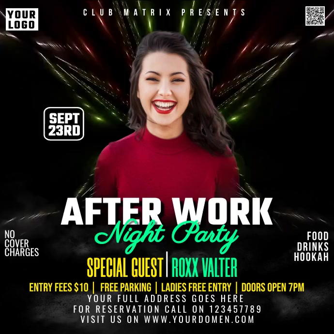 After work night party Template PosterMyWall